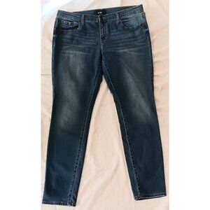 3/10 AERO Low Rise 5 Pocket Straight Leg Jeans Size 18 Long Blue 18 x 29